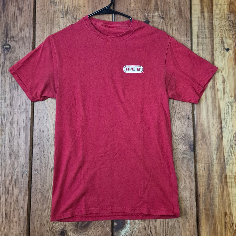 HEB Texas Partner Appreciation  Month Uniform TShirt Red Short Sleeve Men's XS/S